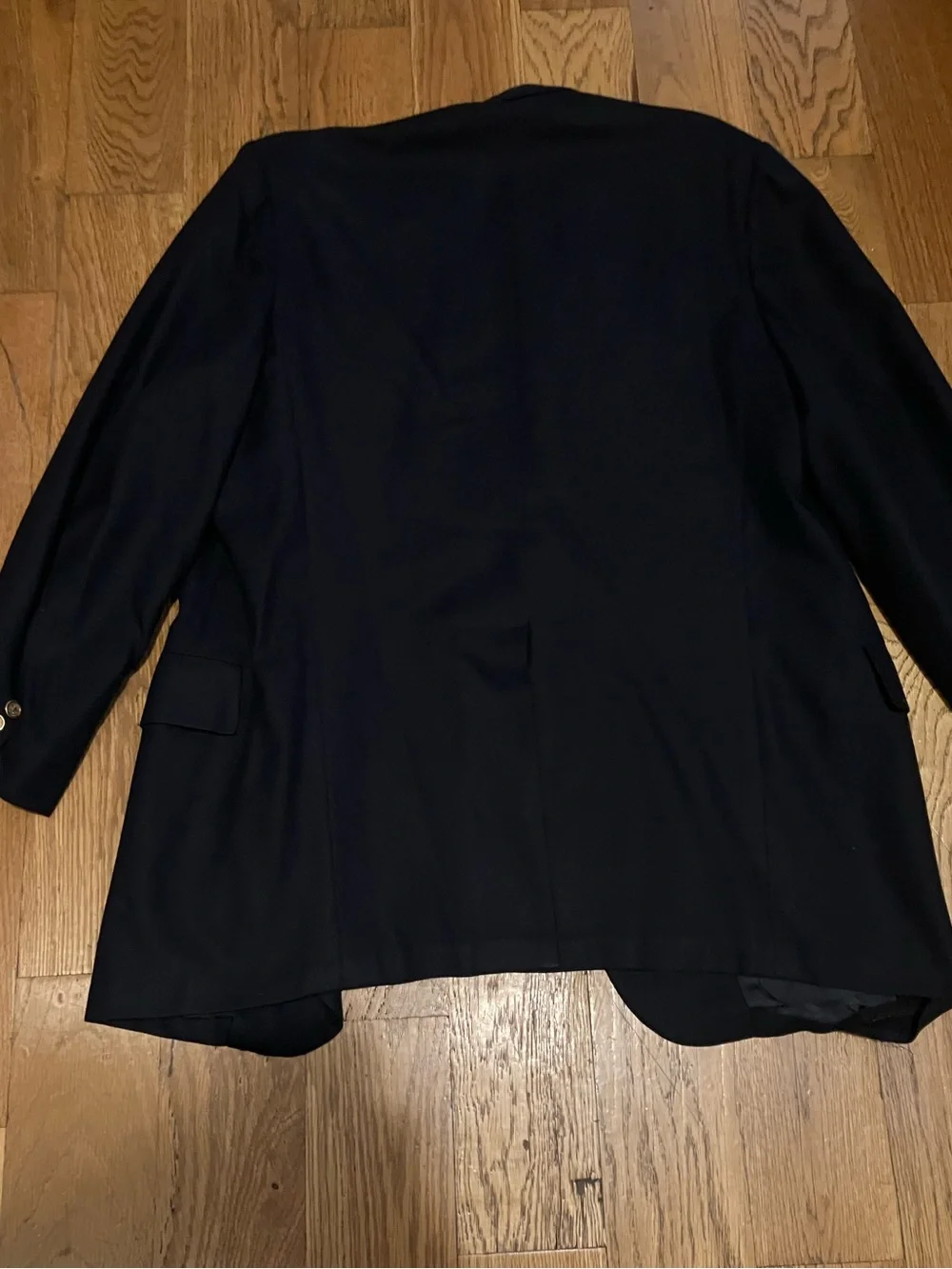 Oxxford Barney's Honeycomb Size 48T Exmoor Navy Blue Blazer Sport Coat Vintage